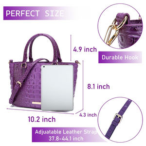 Sac en cuir gaufré effet crocodile – Qualité supérieure, produit phare, étanche, avec bouton réglable, personnalisable, vente en gros, offre OEM - Product Image 2