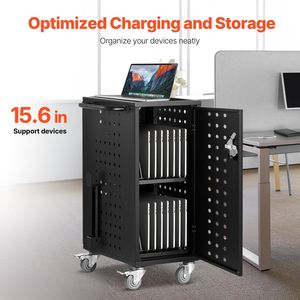 Stazione di ricarica Mobile portatile a 16 dispositivi con 15.6 dimensioni dello schermo per uso in aula per la ricarica di Chromebook Tablet Laptop - Product Image 2