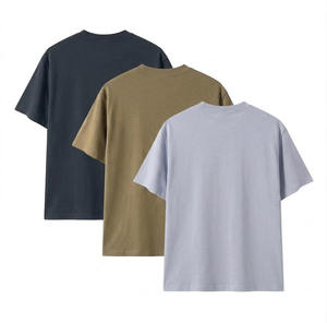 เสื้อยืดคอกลมแขนสั้นผู้ชาย ผ้าฝ้าย 100% ทรงปกติ สีพื้น ผ้าถัก สวมใส่สบายๆ ทุกวัน - Product Image 5
