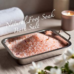 Sal de baño desintoxicante de jengibre natural con sal rosa del Himalaya en frasco de piedra tallada, moderno y reconfortante, 950g, cuidado de spa, Día de la Madre - Product Image 5