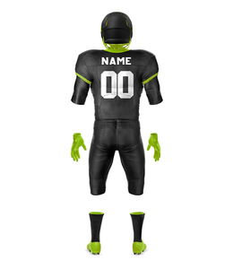 Uniforme de Fútbol Americano Color Negro y Verde, Nuevo Modelo 2026, Tela 100% Poliéster, Número de Jugador Impreso Personalizado, Camisetas de Fútbol - Product Image 2