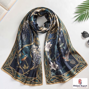 High Quality Luxury Printed Long fabric Soft Fabric Custom Branding <b>White</b> Label OEM ODM Textile Manufacturer - Product Image 2
