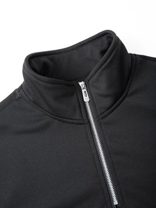 Sweat-shirt à col côtelé demi-zip pour homme du fabricant, taille XS, avec logo brodé, pull décontracté en maille - Product Image 3