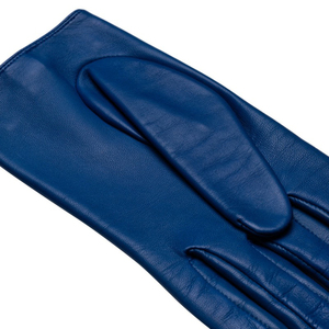 Guantes de Conducción de Cuero Azul Eléctrico Retro para Hombre |   Diseño Perforado Vintage |   Guantes de Carreras Premium de Piel de Cabra/Oveja Suave - Product Image 4