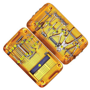 Juego de Instrumentos Quirúrgicos Ortopédicos Básicos de Alta Calidad, Kit de Placas de Bloqueo para Extremidades Inferiores |   Instrumental Quirúrgico para Cirugía Ósea de Acero Inoxidable con Certificación CE - Product Image 1