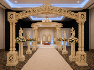 Mandap de Madera Tratada Moderna para Bodas Indias, Marca DSTEXPORTS, Ligero, Tamaño y Diseño Personalizados, Australia - Product Image 4