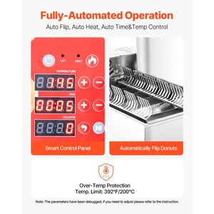 Macchina Automatica Commerciale per Ciambelle in Acciaio Inox, Nuova Attrezzatura per 6 File di Ciambelle, Alta Potenza Elettrica, 360 Pezzi/Ora - Product Image 3