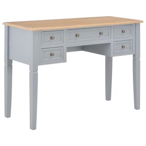 Escritorio de madera gris 43,1 "x 17,7" x 30,5 "para uso en computadora - Product Image 1