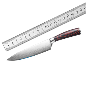 Cuchillo de Chef Personalizado Hecho a Mano de Acero Inoxidable 440C con Mango de Madera Forjado y Funda de Cuero para Picar, Rebanar y Uso Culinario - Product Image 6