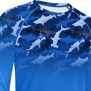 Camisa de Hombre con Estampado de Pesca, Hermosa, de Alta Calidad, 100% Poliéster, Material Duradero, Protección UPF 50 - Product Image 3
