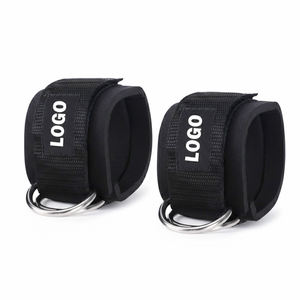 Correas de tobillo ajustables cómodas y resistentes para ejercicios de piernas de levantamiento de pesas Equipo de fitness unisex con material de neopreno - Product Image 2