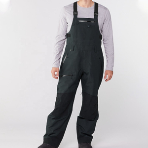 Unisex Waterproof Breathable Ski Bib Pants -<b>Tex</b> Zipper Closure Custom Color Adult Snow Wear Hooded - Product Image 1