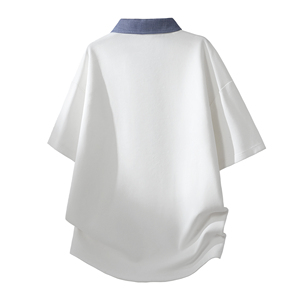 Chemise d'été pour homme 2026 Nouvelle Collection 100% Coton avec Logo Avant et Poche Design Uni Décontracté Respirant Manches Courtes 220g Service OEM - Product Image 3