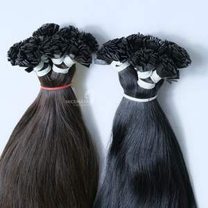 Venta al por mayor de calidad superior de extensiones de cabello virgen vietnamita de punta plana de color de cabello humano libre de enredos precio de fábrica - Product Image 4