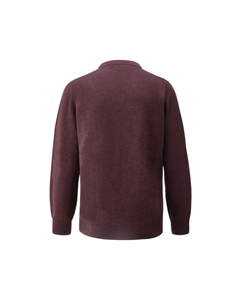 Pull en tricot à col en V pour homme, en polaire, coupe classique, hiver, nylon, acrylique, logo personnalisé - Product Image 2