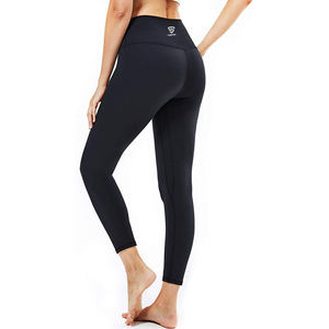 Leggings de Yoga Personalizados para Mujer, Cintura Media, Sólidos, Transpirables, Elásticos, Pantalones de Gimnasio, Sin Costuras, para Entrenamiento, Correr, Largos, OEM - Product Image 3