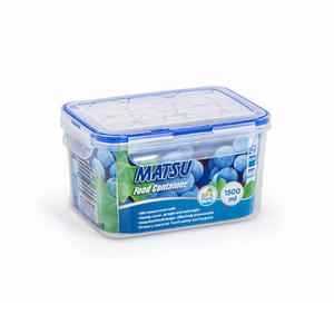 Matsu 1500ml <b>Clear</b> PP Rectangular Food <b>Storage</b> <b>Container</b> Flexible Design Ideal for Kitchen Pantry and Home Organization - Product Image 1