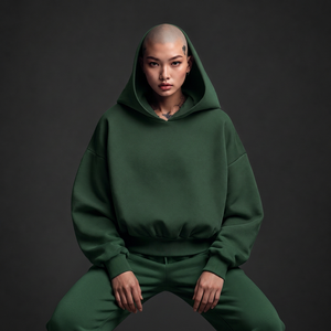 Sudaderas con gráficos personalizados, 450 g/m² de algodón polar, cuello caído, con serigrafía para marcas de ropa urbana. - Product Image 3
