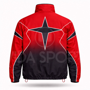 Veste coupe-vent unisexe tendance en polyester 100 % imperméable et respirant avec logo personnalisé Wida Sports pour sports de plein air – Vente en gros - Product Image 3