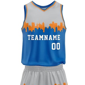 Conjunto de Camiseta y Pantalones Cortos de Baloncesto con Estampado Personalizado al por Mayor, Uniforme de Equipo, 100% Poliéster, Secado Rápido, Ropa Deportiva Transpirable para Hombre y Mujer - Product Image 6