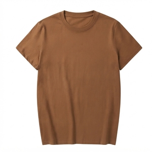 Camiseta de Algodón Premium para Hombre, Cuello Redondo, Lisa, Suave, Transpirable, Casual, Manga Corta, Logotipo Personalizado, Ropa OEM - Product Image 1