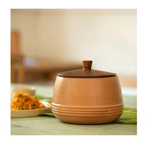 SwamiG Couvercle en argile terracotta fait main, résistant à la chaleur, antiadhésif, écologique, facile à nettoyer, lavage à la main uniquement, compatible gaz et induction - Product Image 5