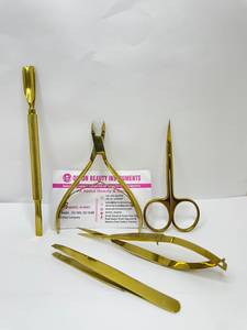 DORLON BEAUTY INSTRUMENTS Professional Stainless Steel <b>Nail</b> <b>Tools</b> Sharp Tip Manicure Scissors Brow Tweezers <b>Nail</b> Nipper Clipper. - Product Image 6