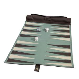 Customizable Silk Screen Printed Patterns Eco Friendly Premium Quality PU Leather Folding Backgammon Chess <b>Entertainment</b> for Kid - Product Image 5