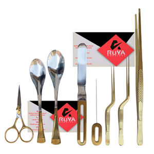 Pinzas de cocina de acero inoxidable de color personalizado, juego de 9 piezas, pinzas offset, tijeras de chef, cuchara para pescado - Product Image 6