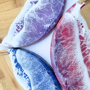 Hot Selling 2026 Wooden Resin Coasters Epoxy Coasters for Drinks Custom Printed Coasters Luxury Home Accessories - Product Image 5