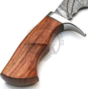 Couteau de camping à lame fixe, édition limitée, fait main, 19 pouces, acier Damas, couteau de chasse d'extérieur avec manche en bois de rose, couteau de survie - Product Image 4