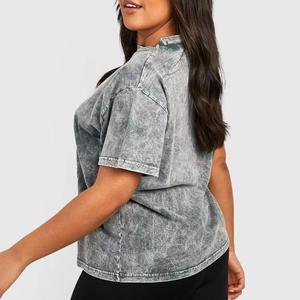 Camiseta al por mayor 100% algodón con lavado ácido, de alta calidad, estilo urbano para hombre, oversize, hip hop, personalizada, vintage especial, tela de 240 gramos - Product Image 3