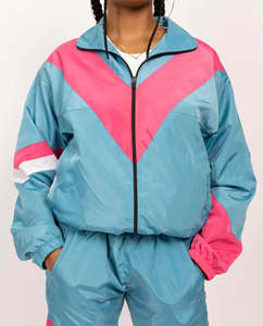 Conjunto Deportivo para Mujer de Última Tendencia, Hecho a Medida, Holgado y Cómodo, con Bloques de Color, Traje de Chándal Bordado con Patrón Sólido - Product Image 2