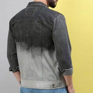 Pakistan Manufacturer Wholesale Price <b>Top</b> Quality Men's Denim Jacket Boxy Terry Acid Wash Jeans Jacket For Men - Product Image 1