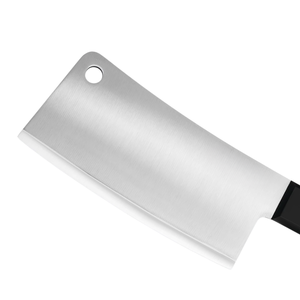 Cuchillos profesionales para cortar carne, de acero inoxidable, con hoja ancha y afilada, y mango negro con triple remache, para carniceros. - Product Image 3