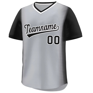 Trendy <b>Baseball</b> Jersey V Neck 2 Tone Breathable Digital Print 100%Polyester <b>Baseball</b> Jerseys Letter Pattern Teams Fans T-Shirt - Product Image 6