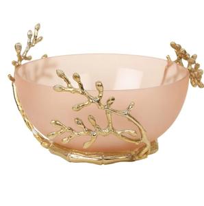 <b>Large</b> Capacity Eco-Friendly Metal Table Top Decorative Chocolate <b>Bowl</b> Gold Plated Finishing Stand Aluminium Fruit Serving <b>Bowl</b> - Product Image 3