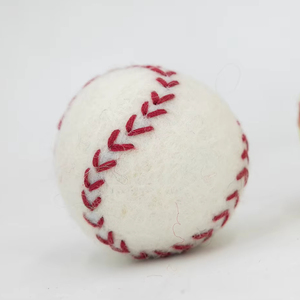 Mini Pelotas de Béisbol de Fieltro de Lana Hechas a Mano, Pelota Deportiva, Juguete Waldorf, Guirnalda Infantil, Regalo, Accesorio para Fotos de Recién Nacidos, Venta al por Mayor de Fieltro e Hilo - Product Image 1