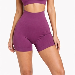 Shorts de sport taille haute pour femme, extensibles, pour fitness, yoga, entraînement, séchage rapide, vêtements de sport respirants et en tissu doux - Product Image 1