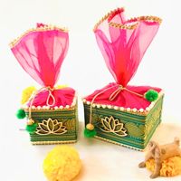Boîtes à Ladoo tendance et traditionnelles de créateur, boîtes à bonbons pour le Ramadan et les remises de diplômes, pour mariage, Haldi, Mehndi, boîtes cadeaux pour Ladoo