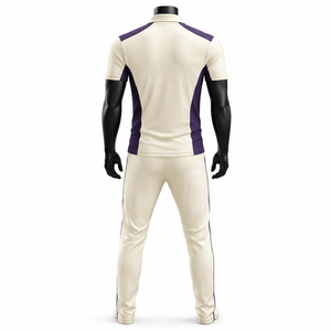 Conjunto de Uniforme de Polo Blanco Personalizado para Cricket, Camisa y Pantalones de Secado Rápido, Transpirables y que Absorben la Humedad, Venta al Por Mayor OEM - Product Image 2