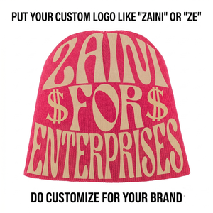Casquette en tricot de coton et élasthanne de qualité supérieure 220 GSM, imprimé graphique vert, décoration en strass, logo personnalisé OEM ODM - Product Image 4