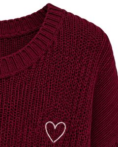 Pull court tricoté ample bordeaux pour femme, à manches courtes, léger et respirant, idéal pour l'été, style décontracté et tendance - Product Image 6