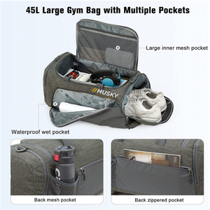 High Quality Polyester Convertible <b>Backpack</b> Duffel Zipper USB Charging Comfortable Fit Waterproof Large Capacity Sports Travel - Product Image 4