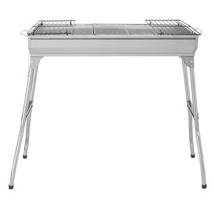 Griglia Portatile in Acciaio Inox per Campeggio, Materiale in Ferro per Carbone e Legna, Configurazione Standard - Product Image 3