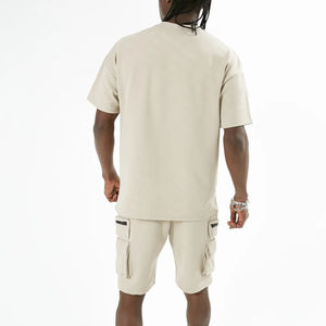 Ensemble de vêtements de sport d'été pour hommes avec logo personnalisé, respirant, t-shirt et short, ensemble de short de sport pour hommes, t-shirt et short. - Product Image 4