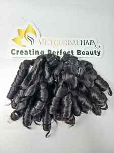 ผมต่อเป็นมัดผมเป็นลอนเด้ง100% ผมมนุษย์สีธรรมชาติแบบไม่ผ่านกระบวนการ - Product Image 3