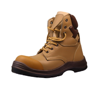 AOXIANG Bottes de sécurité industrielles en cuir respirant à embout d'acier pour l'hiver/le printemps et l'été/l'automne – Vente chaude