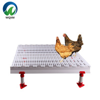 Plancher à lattes surélevé pour poulets et revêtement de sol robuste pour volailles, pour poulaillers à 3 niveaux et fermes avicoles