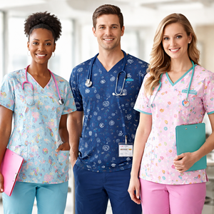 Ensembles de blouses médicales tissées sur mesure en gros - Blouses unisexes 100 % coton pour les professionnels de la santé - Fournisseur direct fabricant OEM - Product Image 6